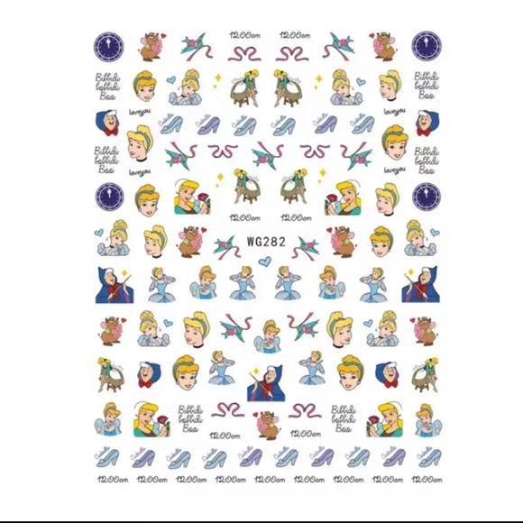 Other - $.50 PRINCESS NAIL STICKER SHEET. NEW. $.50 WITH ANY ORDER OF $10 OR MORE